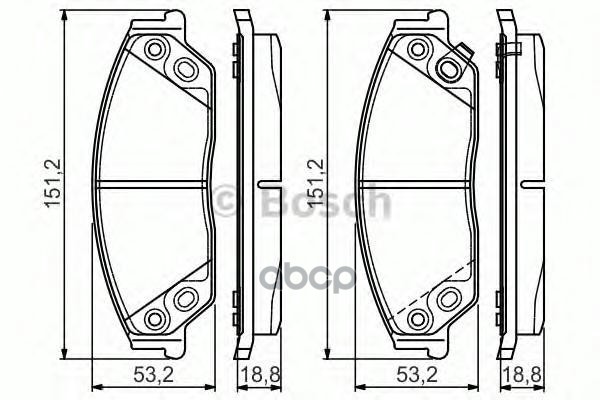 Колодки Тормозные Дисковые | Перед | Bosch арт. 0986495149
