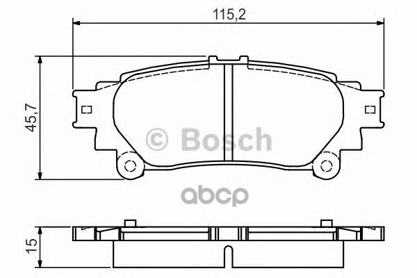 Колодки тормозные дисковые Bosch арт. 0986495174