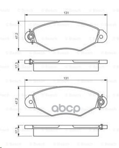 Колодки Тормозные Дисковые Premium 2, Передн, Renault Kangoo Bosch арт. 0986495235