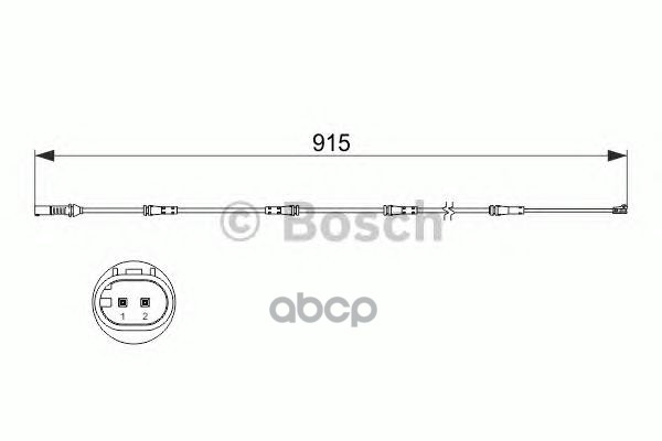Датчик износа торм.колодки 1987473509 Bosch арт. 1987473509