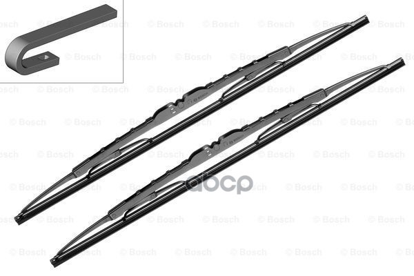 Щетка стеклоочистителя 550/550 мм каркасная комплект 2 шт BOSCH AERO 3 397 005 163 Bosch арт. 3 397 005 163