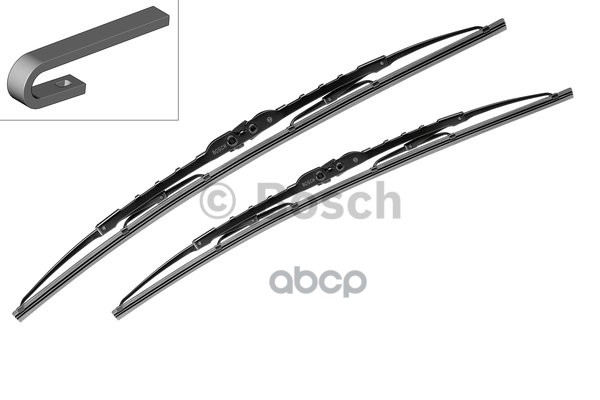 Щетка стеклоочистителя 550/340 мм каркасная комплект 2 шт BOSCH Twin 3 397 010 274 Bosch арт. 3 397 010 274