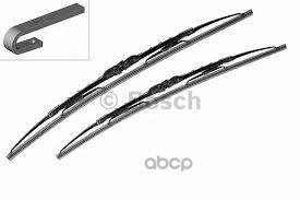 Щетка стеклоочистителя 650/340 мм бескаркасная комплект 2 шт BOSCH 3 397 010 299 Bosch арт. 3 397 010 299