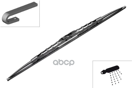 Щетка стеклоочистителя каркасная Twin 700мм крепление Hook Bosch арт. 3397015372