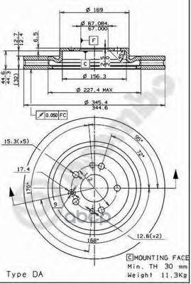 Диск тормозной 09.7606.11 Brembo арт. 09.7606.11