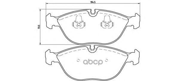 Колодки Тормозные Дисковые Передн. Alpina Roadster (Z8) 06/02-10/03 / Audi A4 Avant (8D5  B5) 11/94 Brembo арт. p06019