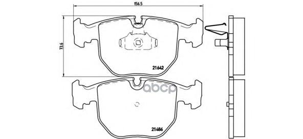 Колодки тормозные P06021 Brembo арт. P06021