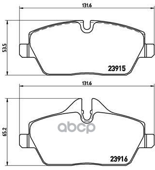 Колодки Тормозные Дисковые Передние Bmw 1 (E81) 09/06-09/12 / Bmw 1 (E87) 02/03-01/13 / Bmw 1 Convertible (E88) 03/08-12/13 /...