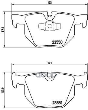 Колодки Тормозные Дисковые Задние Bmw (Brilliance) 3 Series (E90) 10/04-09/12 / Bmw 3 (E90) 02/04-02/12 / Bmw 3 Convertible (...