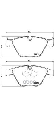 Колодки тормозные P06055 Brembo арт. P06055