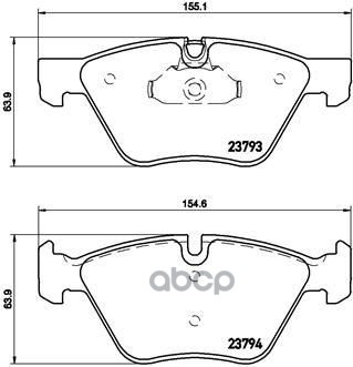 Колодки тормозные дисковые передн. серии Brembo Xtra BMW 5 (E60) 12/01-03/10 / BMW 5 Touring (E61) 0 Brembo арт. p06057x