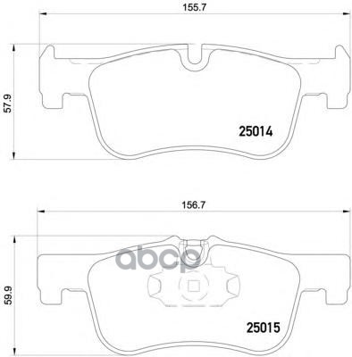 Колодки тормозные P06078 Brembo арт. P06078