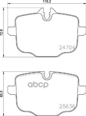 Колодки тормозные дисковые задние Brembo арт. P06101