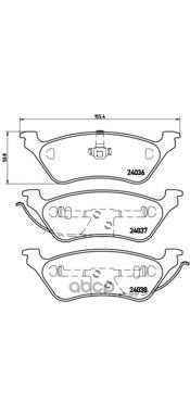 Колодки Тормозные Дисковые Задн Chrysler: Town & Country 00-07 , Voyager Iv (Rg) 00- Dodge: Caravan Iii (Rg_) 00- Jeep: Chero...