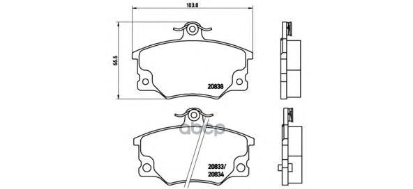 Колодки Тормозные Дисковые Передн, Alfa Romeo: 145 1.4 I.e./1.4 I.e. 16V T.s./1.6 I.e./1.6 I.e. 16V T.s./1.7 I.e. 16V/1.8 I.e...