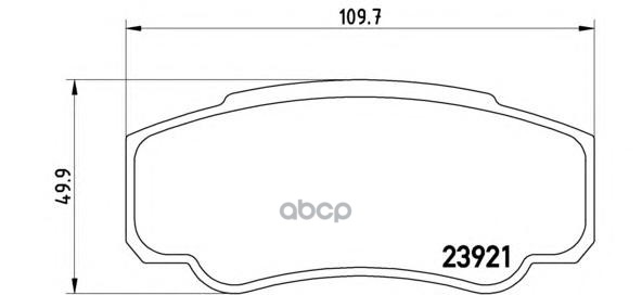 Колодки Тормозные Дисковые К-Т Citroen Jumper Box (230L) 02/94-04/02 / Citroen Jumper Box (244) 0 Brembo арт. P23093