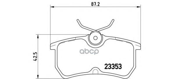 Колодки Тормозные Дисковые К-Т, Ford Australia Fiesta Hatchback (Wp, Wq) 04/04- / Ford Australia F Brembo арт. P24047