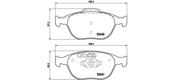Колодки Тормозные Дисковые Передн, Ford: Focus Rs/St170 98-05, Focus St170 99-05, Tourneo Connect 1.8 16V/1.8 Di/1.8 Tdci/1.8...