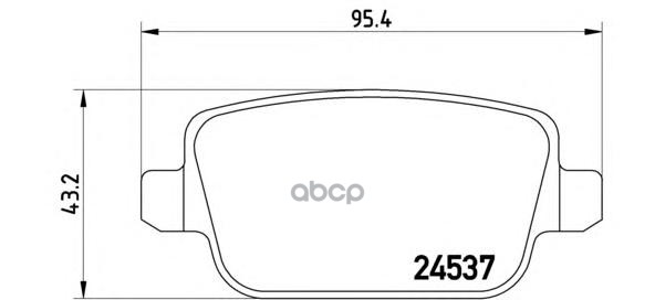 Колодки тормозные дисковые задн.  FORD FOCUS II (DA_  HCP  DP) 07/04-09/13 / FORD GALAXY (WM  WA6) 0 Brembo арт. p24075