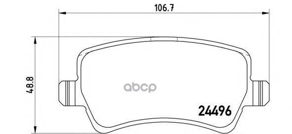 Колодки тормозные BREMBO P24078 Brembo арт. P24078