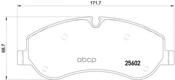 Колодки тормозные дисковые перед Brembo арт. P24152