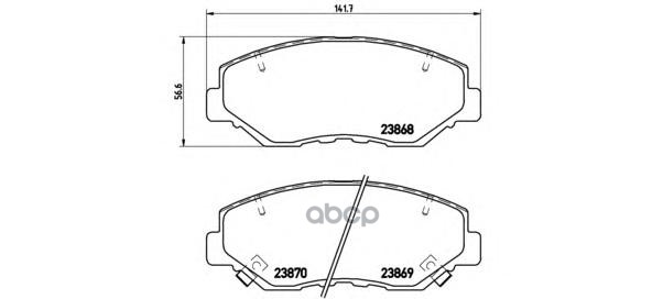 Колодки Тормозные Передние Brembo P28035 Brembo арт. P28035