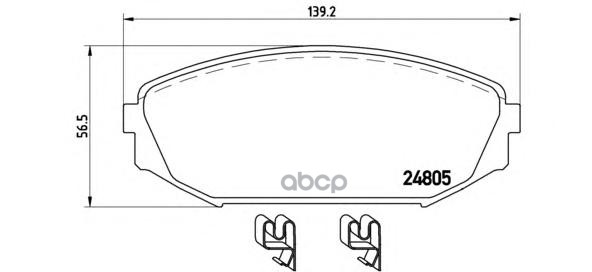 Колодки Тормозные Дисковые | Перед | Brembo арт. P28049