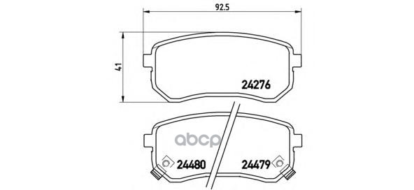 Колодки Тормозные, Dodge I 10 01/07- / Hyundai (Beijing) Elantra / Langdong 01/12- / Hyundai I10 (Ba, Ia) 08/13- / Hyundai I1...