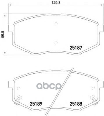 Колодки тормозные дисковые передн. HYUNDAI ix20 (JC) 11/10-> / KIA SOUL II (PS) 02/14-> Brembo арт. p30055
