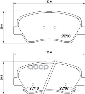 Колодки тормозные дисковые передн. HYUNDAI ELANTRA Coupe (JK) 09/12-> / HYUNDAI ELANTRA Saloon (MD Brembo арт. p30073