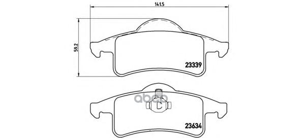 Колодки Тормозные Дисковые Задн. Jeep Cherokee (Xj) 09/83-09/01 / Jeep Grand Cherokee Ii (Wj  Wg) 09 Brembo арт. p37006