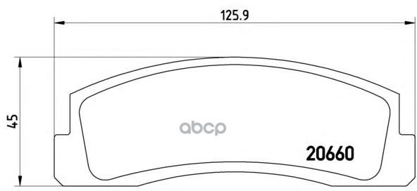 Колодки тормозные дисковые перед Brembo арт. P41002