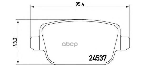 Колодки тормозные дисковые зад Brembo арт. P44017