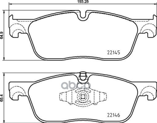Колодки Тормозные Дисковые Передние Jaguar E-Pace (X540) 09/17-> / Land Rover (Chery) Range Rover Evoque 02/15-> / Land Rover...