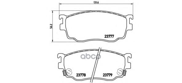 Колодки Тормозные Дисковые | Перед | Brembo арт. P49026