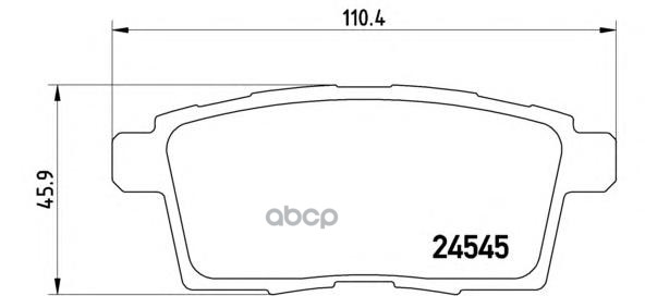 Колодки тормозные дисковые задн. FORD USA EDGE (U387) 01/06-> / LINCOLN MKX 01/06-> / MAZDA (FAW) 8 Brembo арт. p49041