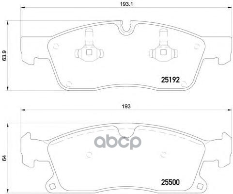 Колодки тормозные P50109 Brembo арт. P50109