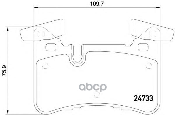 Колодки тормозные дисковые задн. MERCEDES-BENZ C-CLASS (W204) 01/07-01/14 / MERCEDES-BENZ C-CLASS Co Brembo арт. p50110