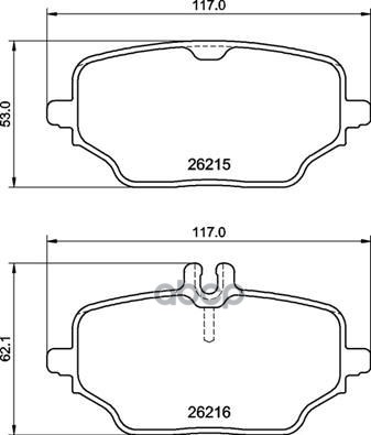 Колодки тормозные комплект P50162 Brembo арт. P50162