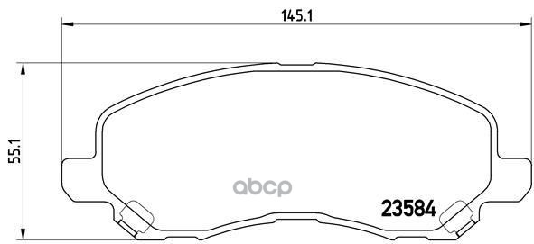 Колодки тормозные дисковые передн. серии Brembo Xtra CITROEN C4 AIRCROSS 08/10-> / DODGE CALIBER 06/ Brembo арт. p54030x