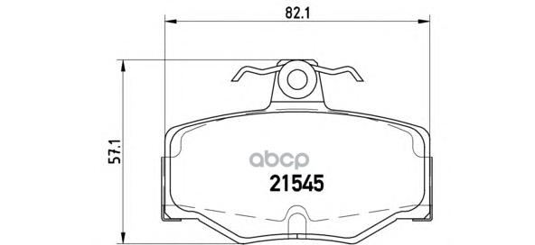 Колодки Тормозные Дисковые К-Т Nissan Almera Ii (N16) 04/00- / Nissan Almera Ii Hatchback (N16) 01/ Brembo арт. P56024
