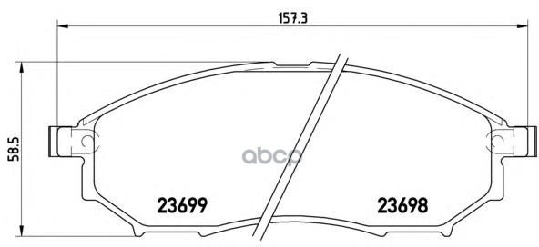 Колодки тормозные P56058 Brembo арт. P56058