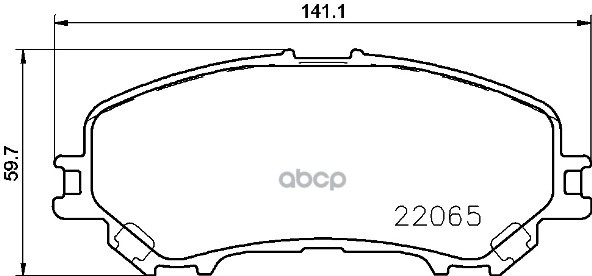 Колодки тормозные (Спереди) Nissan Qashqai 13-22 / X-Trail 13-22 Brembo арт. P56100