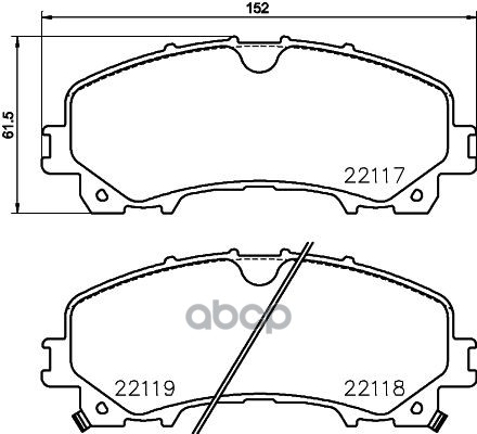 Колодки Тормозные Дисковые | Перед | Brembo арт. P56106