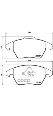 Колодки тормозные P61076 Brembo арт. P61076