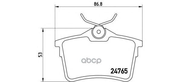 Колодки Тормозные Задние Brembo P61084 Brembo арт. P61084