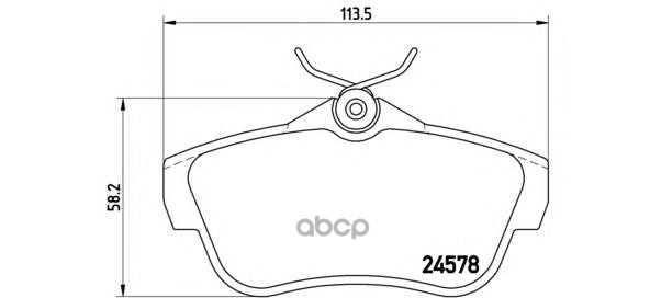 Колодки тормозные дисковые задн. CITROEN JUMPY 01/07-> / CITROEN JUMPY Box 01/07-> / CITROEN JUMPY P Brembo арт. p61095
