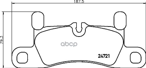 Колодки тормозные дисковые задн. PORSCHE CAYENNE (92A) 06/10-> Brembo арт. p65030
