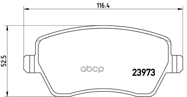 Колодки тормозные дисковые передн./задн. серии Brembo Xtra LADA LARGUS Box (F90) 03/12-> / LADA VEST Brembo арт. p68033x