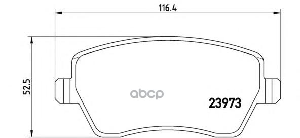 Колодки тормозные Lada Vesta OE 410608481R P68033 Brembo арт. P68033